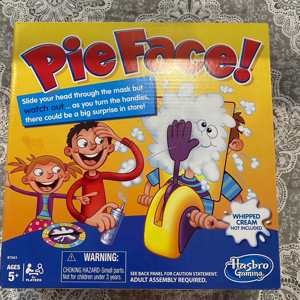 Pie face the board game